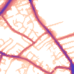 Daytime road noise heatmap for N2 8EA
