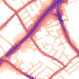 Daytime road noise heatmap for N2 8HJ