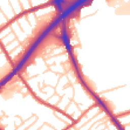 Daytime road noise heatmap for N2 8LA