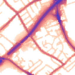 Daytime road noise heatmap for N2 8LD