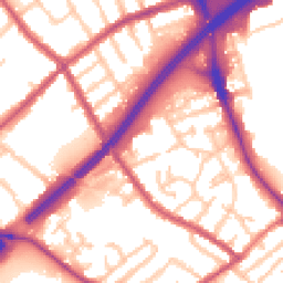 Daytime road noise heatmap for N2 8LE