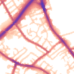 Daytime road noise heatmap for N2 8LP