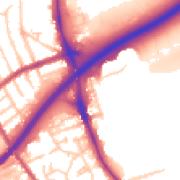 Daytime road noise heatmap for N2 9AL