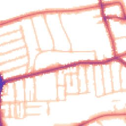 Daytime road noise heatmap for N2 9HE
