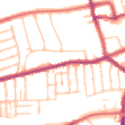 Daytime road noise heatmap for N2 9HH