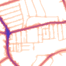 Daytime road noise heatmap for N2 9JA