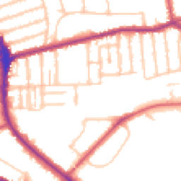 Daytime road noise heatmap for N2 9LL