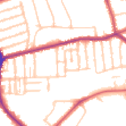Daytime road noise heatmap for N2 9LR