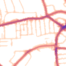 Daytime road noise heatmap for N2 9LX