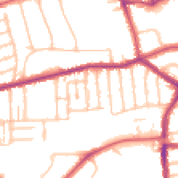 Daytime road noise heatmap for N2 9LY