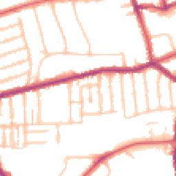 Daytime road noise heatmap for N2 9NB