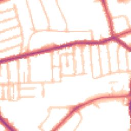 Daytime road noise heatmap for N2 9NE