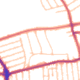 Daytime road noise heatmap for N2 9NX