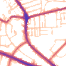 Daytime road noise heatmap for N2 9QA