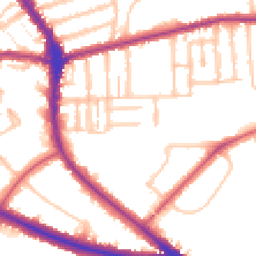 Daytime road noise heatmap for N2 9QL