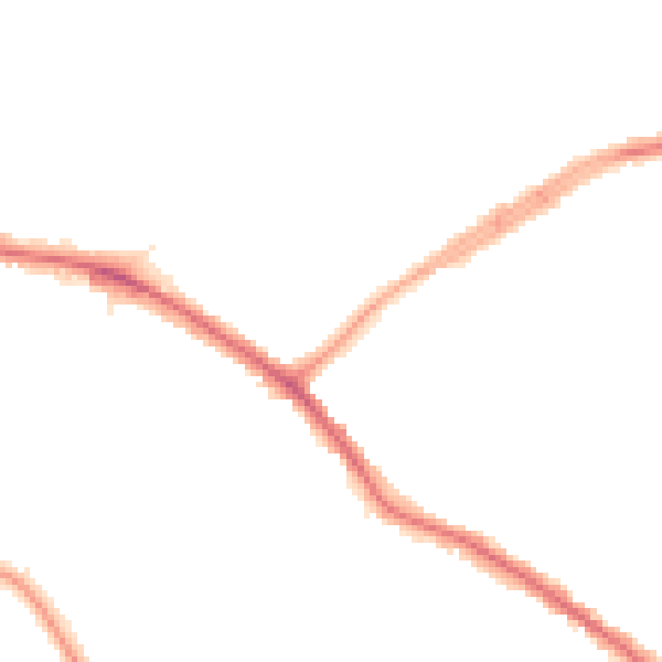 Night-time road noise heatmap for N20 0AA
