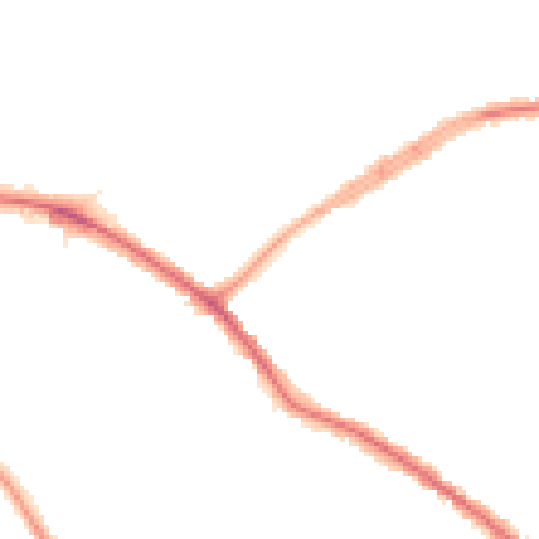 Night-time road noise heatmap for N20 0AB