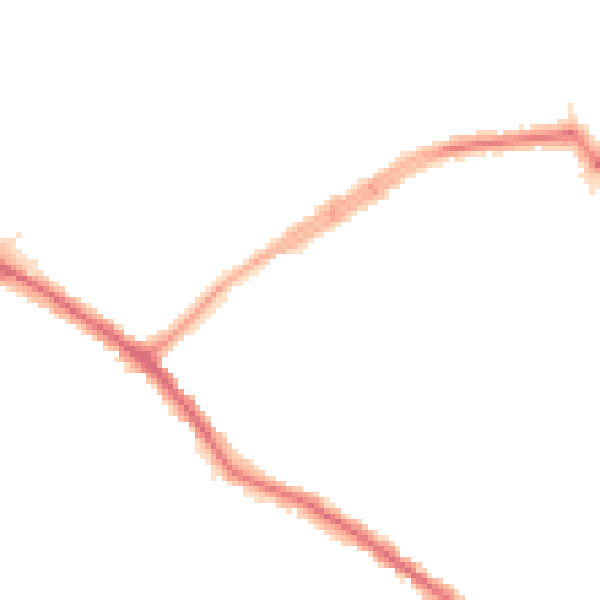 Night-time road noise heatmap for N20 0AD