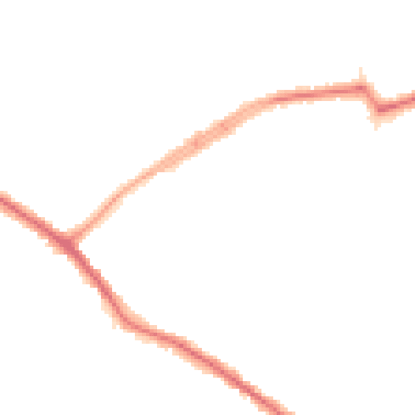 Night-time road noise heatmap for N20 0AG