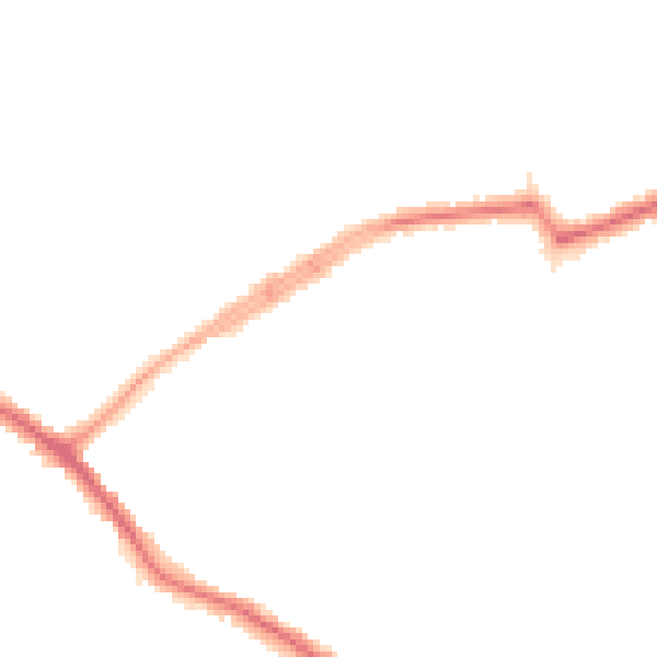 Night-time road noise heatmap for N20 0AL