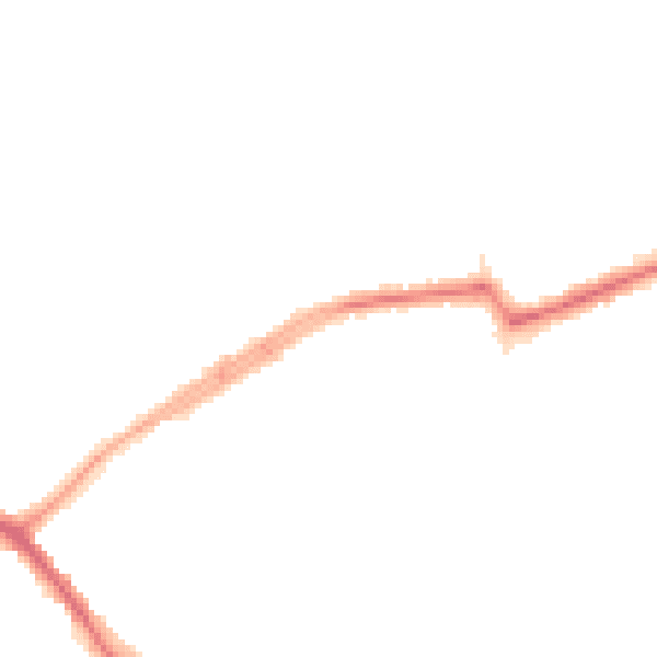 Night-time road noise heatmap for N20 0AR