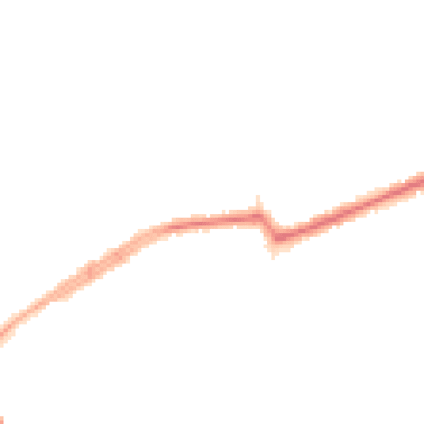 Night-time road noise heatmap for N20 0AU