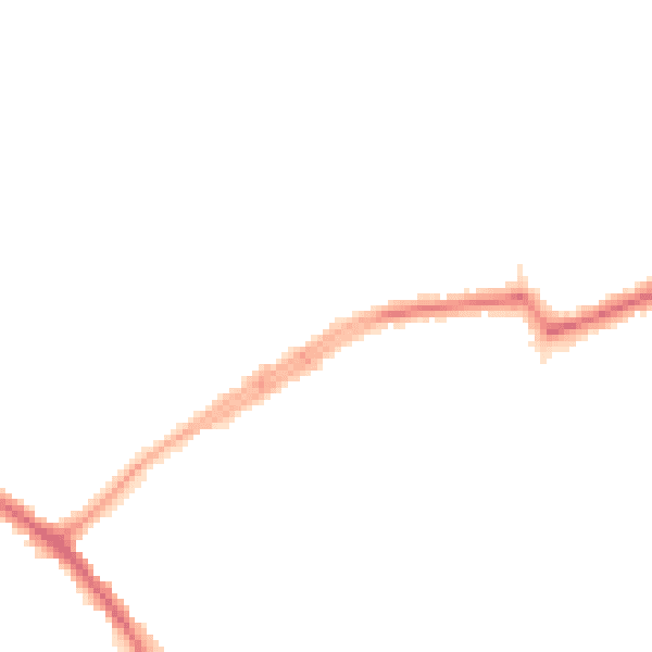 Night-time road noise heatmap for N20 0AZ