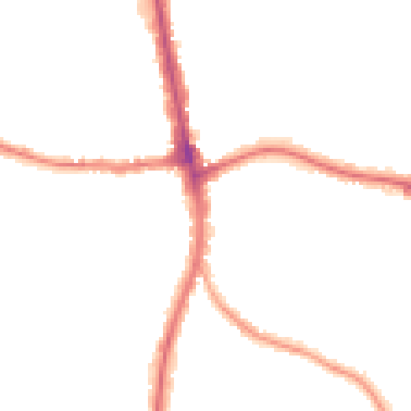 Night-time road noise heatmap for N20 0BF