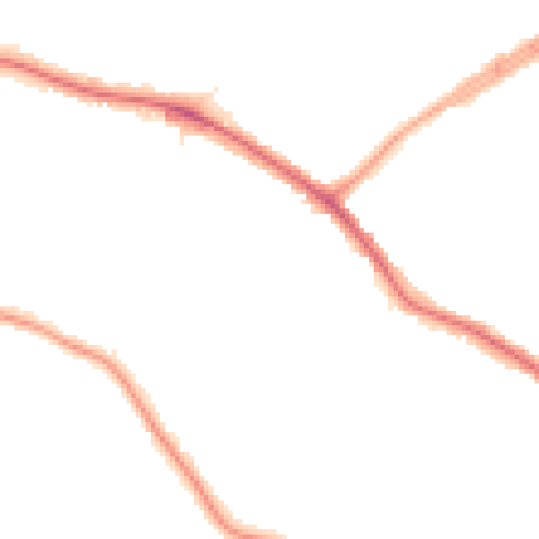 Night-time road noise heatmap for N20 0BN