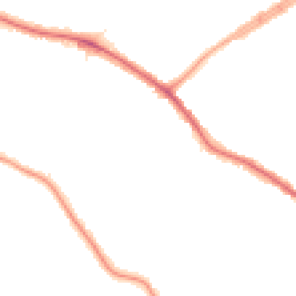 Night-time road noise heatmap for N20 0BT