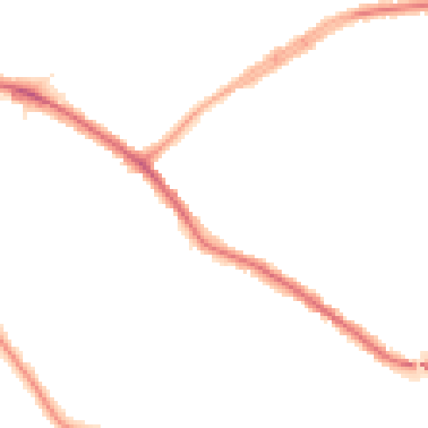 Night-time road noise heatmap for N20 0BX