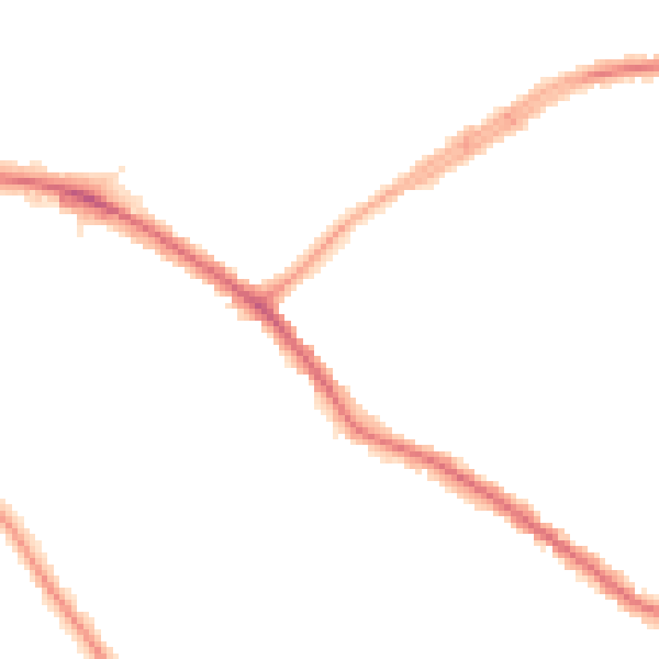 Night-time road noise heatmap for N20 0BZ