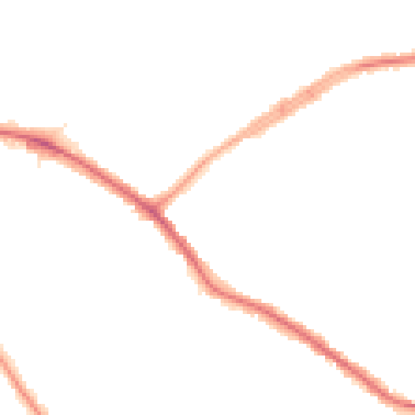 Night-time road noise heatmap for N20 0DA