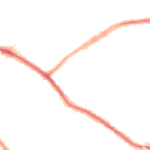 Night-time road noise heatmap for N20 0DB