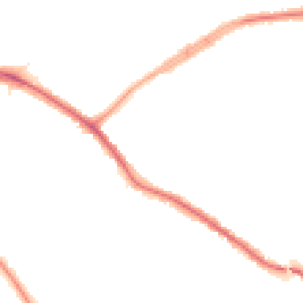 Night-time road noise heatmap for N20 0DE
