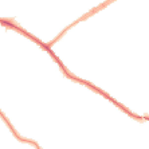 Night-time road noise heatmap for N20 0DG