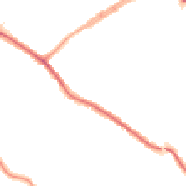 Night-time road noise heatmap for N20 0DJ