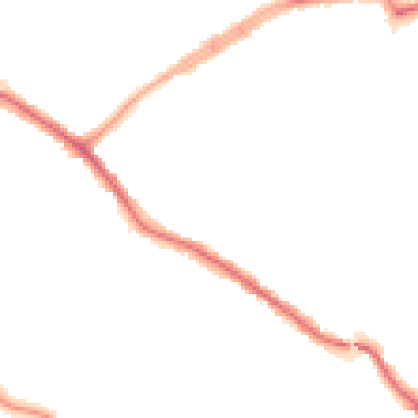 Night-time road noise heatmap for N20 0DL