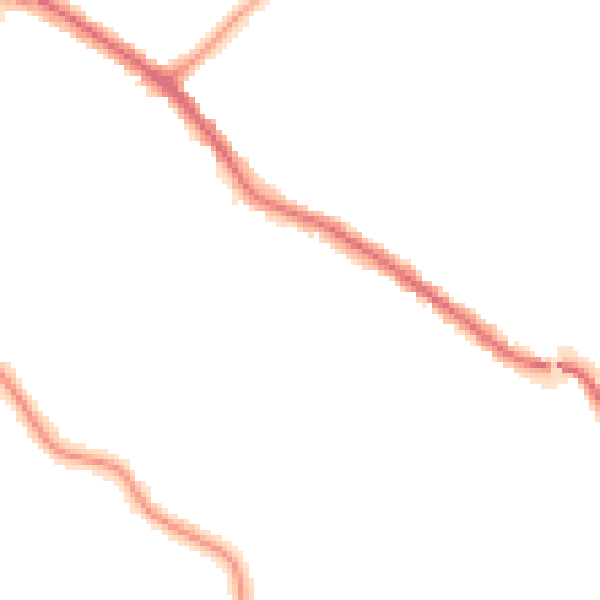 Night-time road noise heatmap for N20 0DR