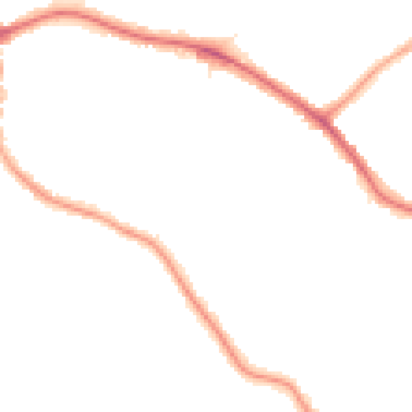 Night-time road noise heatmap for N20 0JN