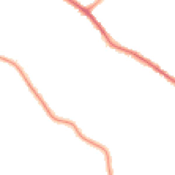 Night-time road noise heatmap for N20 0JU