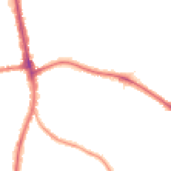 Night-time road noise heatmap for N20 0LE