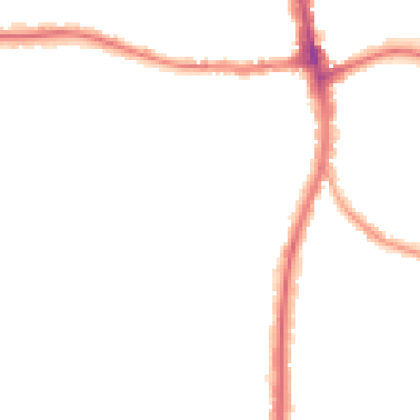 Night-time road noise heatmap for N20 0PF