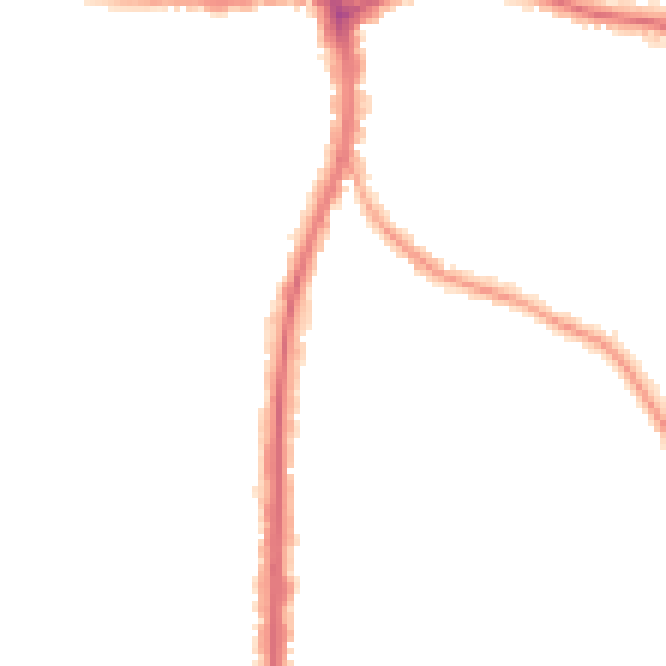 Night-time road noise heatmap for N20 0QU