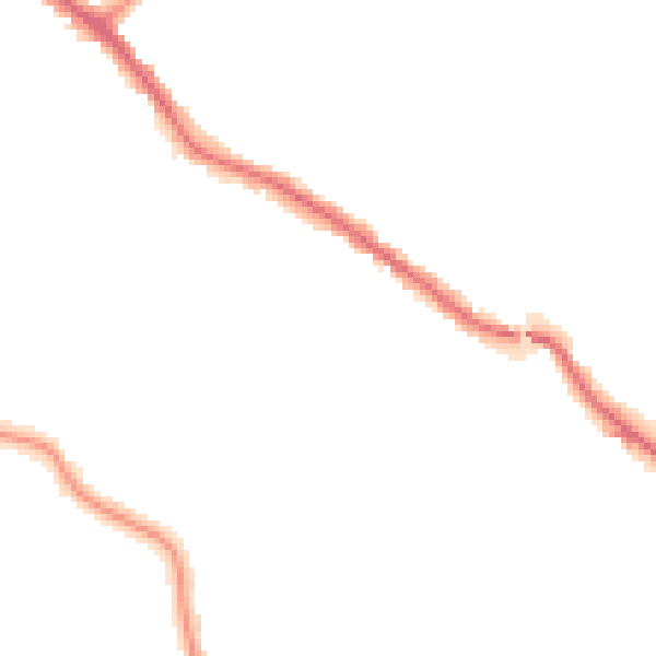 Night-time road noise heatmap for N20 0SN