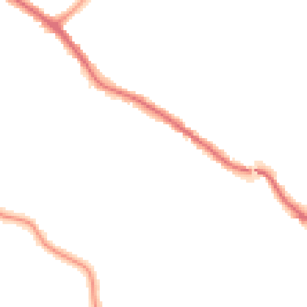 Night-time road noise heatmap for N20 0SR