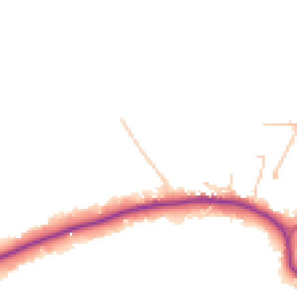 Daytime road noise heatmap for N20 8AA