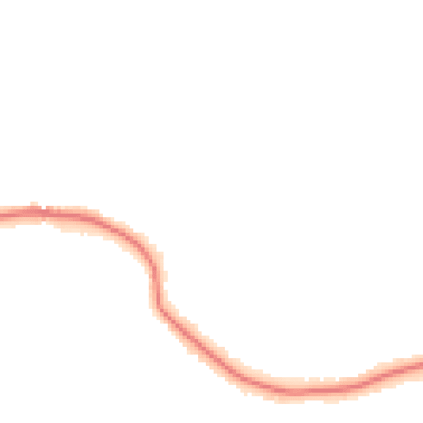Night-time road noise heatmap for N20 8AN