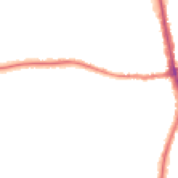 Night-time road noise heatmap for N20 8HG