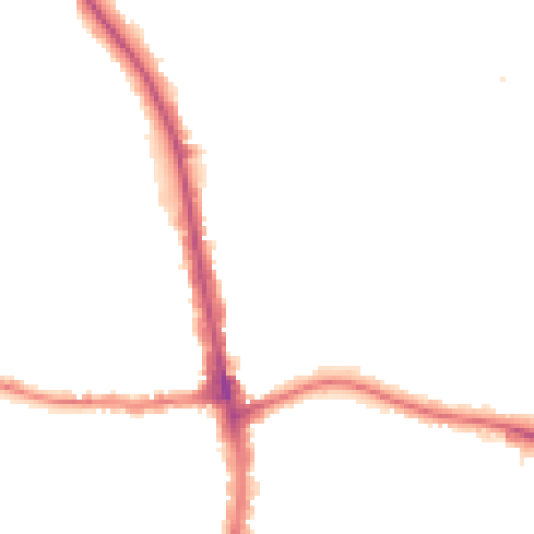 Night-time road noise heatmap for N20 9AB